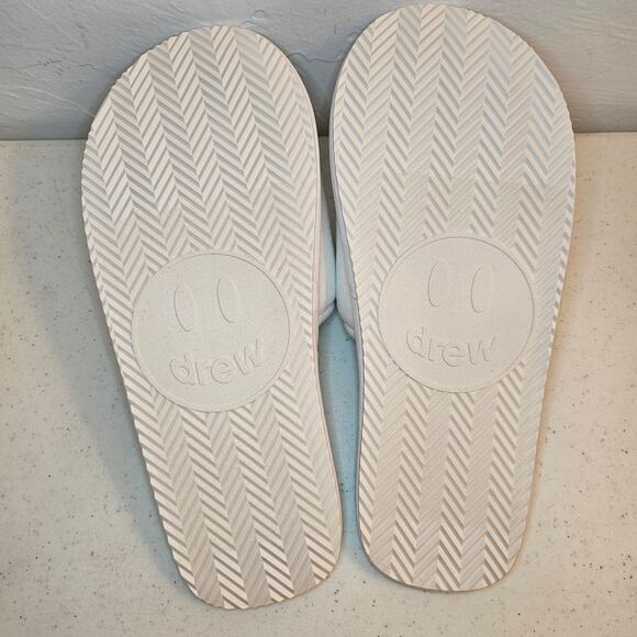 Drew House Mascot Slippers Mens S / M White Justin Bieber Smiley New main image 5
